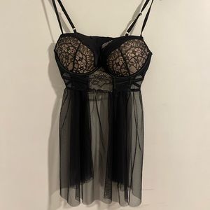 Black baby doll corset